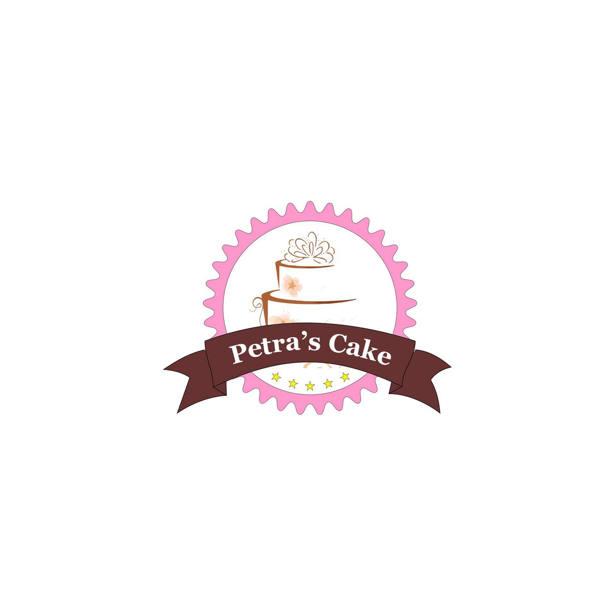 Petra's Cake - Pastry & café logotyp